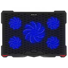 „Tellur“ aušinimo kilimėlis „Basic 17“, 5 ventiliatoriai, LED, juodas
