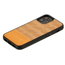 MAN&WOOD dėklas iPhone 12 mini silkės arancia juodas MAN&WOOD dėklas iPhone 12 mini silkės arancia juodas