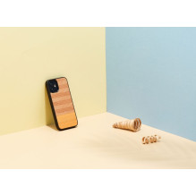 MAN&amp;WOOD case for iPhone 12 mini herringbone arancia black