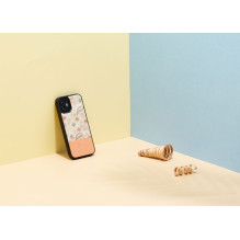 MAN&WOOD case for iPhone 12 mini pink flower black MAN&WOOD case for iPhone 12 mini pink flower black