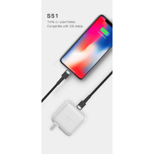 Orsen S51 Type C iki Lightning 3A 1m raudona