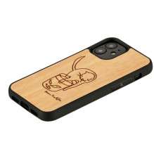 MAN&WOOD dėklas iPhone 12 mini katei su raudona žuvele MAN&WOOD dėklas iPhone 12 mini katei su raudona žuvele