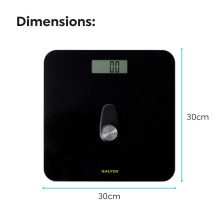 Salter 9224 BK3RFEU16 Eco Power Digital Bathroom Scale Black