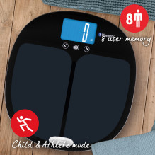 Salter 9192 BK3R Curve Bluetooth Smart Analyser Bathroom Scale black Salter 9192 BK3R Curve Bluetooth Smart Analyser Bathroom Scale black