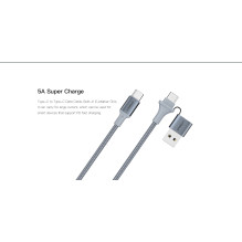 Orsen S8 2-IN-1 USB and Type-C 5A 1.5m black
