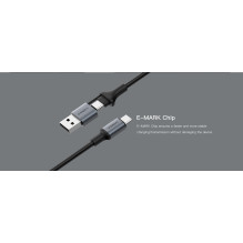 Orsen S8 2-IN-1 USB ir Type-C 5A 1,5 m juodas