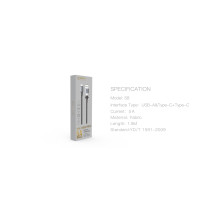 Orsen S8 2-IN-1 USB and Type-C 5A 1.5m black