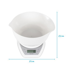 Salter 1024 WHDR14EU16 Digital Kitchen Scale & Dual Pour Bowl - White Salter 1024 WHDR14EU16 Digital Kitchen Scale & Dual Pour Bowl - White