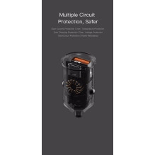Orsen C8 45W mini automobilinis įkroviklis juodas