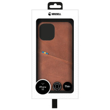 Krusell Sunne CardCover Apple iPhone 12 mini senovinis konjakas (62154)
