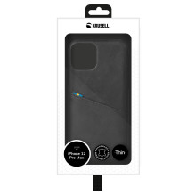 Krusell Sunne CardCover Apple iPhone 12 Pro Max vintage juoda (62177) Krusell Sunne CardCover Apple iPhone 12 Pro Max vintage juoda (62177)
