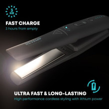 Revamp ST-1700X-EU2 Progloss Liberate Cordless Ceramic Compact Hair Straightener Black