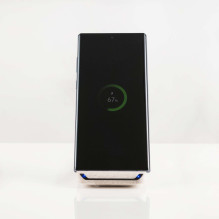 Tellur Green Qi wireless fast desk charger, 15W, Cream