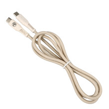 Tellur Green Data Cable Type-C į Type-C 3A PD60W 1m nailono kremas