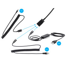 „Sandberg 126-30 USB+RJ9/11“ ausinės su mikrofonu, profesionalios