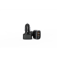Tellur automobilinis įkroviklis FCC9, 56W, 9A (2XQC 3.0 + PD20W) juodas