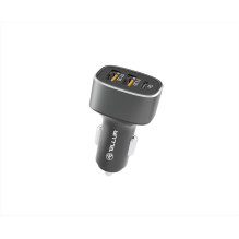 Tellur Car Charger FCC9, 56W, 9A (2XQC 3.0 + PD20W) black
