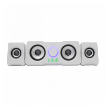 „White Shark MOOD GSP-968 RGB Gaming 2.2“ garsiakalbių sistema, balta