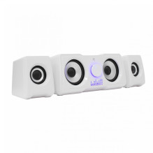 „White Shark MOOD GSP-968 RGB Gaming 2.2“ garsiakalbių sistema, balta