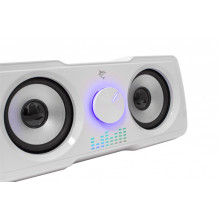 „White Shark MOOD GSP-968 RGB Gaming 2.2“ garsiakalbių sistema, balta