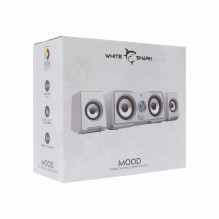 „White Shark MOOD GSP-968 RGB Gaming 2.2“ garsiakalbių sistema, balta
