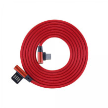 Sbox USB-C 90 m / m 1.5 m Type-C-90R braškių raudonumo