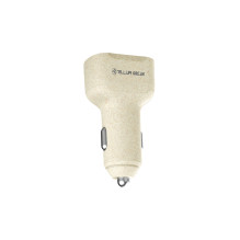 Tellur Green car charger, 36W, 6A (PD18W + QC3.0) cream