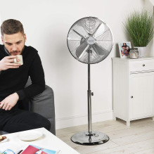 „Beldray EH3263VDE“ chromuotas stovo ventiliatorius