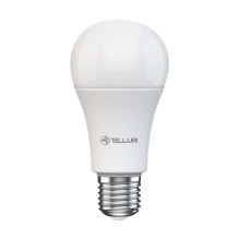 Tellur Smart WiFi lemputė E27, 9W, balta / šilta / RGB, reguliatorius