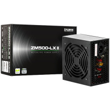 Zalman ZM500-LXII 500W, aktyvus PFC, 85 proc. Zalman ZM500-LXII 500W, aktyvus PFC, 85 proc.