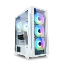 Zalman I3 NEO TG White, RGB ventiliatorius x4