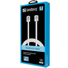 Sandberg 500-60 Telefonas RJ11-RJ11 1,8 m, 6P4C