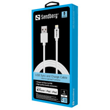 Sandberg 440-75 USB Lightning MFI 1m Balta Sandberg 440-75 USB Lightning MFI 1m Balta