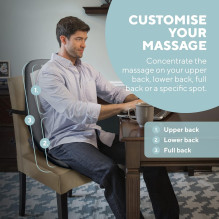 Homedics SBM-180H-EU Shiatsu masažinė kėdė nugarai ir pečiams su šiluma