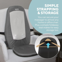 Homedics SBM-180H-EU Shiatsu masažinė kėdė nugarai ir pečiams su šiluma