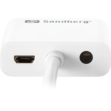 Sandberg 508-77 HDMI į VGA + garso keitiklis Sandberg 508-77 HDMI į VGA + garso keitiklis