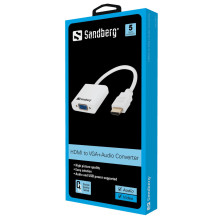 Sandberg 508-77 HDMI į VGA + garso keitiklis Sandberg 508-77 HDMI į VGA + garso keitiklis