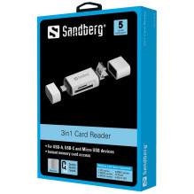 Sandberg 136-28 3 in 1 Card Reader Sandberg 136-28 3 in 1 Card Reader