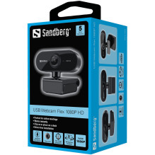 „Sandberg 133-97“ USB internetinė kamera „Flex 1080P HD“ „Sandberg 133-97“ USB internetinė kamera „Flex 1080P HD“