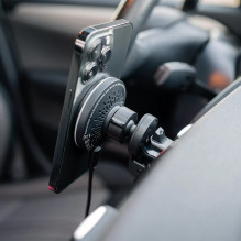 „Tellur“ belaidis automobilinis įkroviklis, suderinamas su „MagSafe“, 15 W, juodas