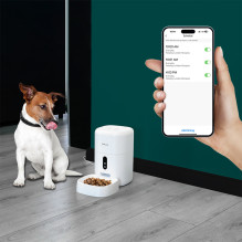 „Tellur Smart WiFi“ naminių gyvūnėlių tiektuvas, „UltraHD“ kamera, 4L balta