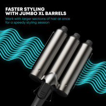 Revamp WV-2500-EU Progloss Boho Beach Professional Ceramic Waver XL Black