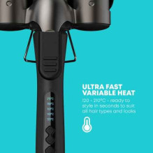 Revamp WV-2500-EU Progloss Boho Beach Professional Ceramic Waver XL Black