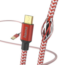 Hama 00201556 Reflective Charging Cable, USB-A - Micro-USB 1.5m Nylon red Hama 00201556 Reflective Charging Cable, USB-A - Micro-USB 1.5m Nylon red