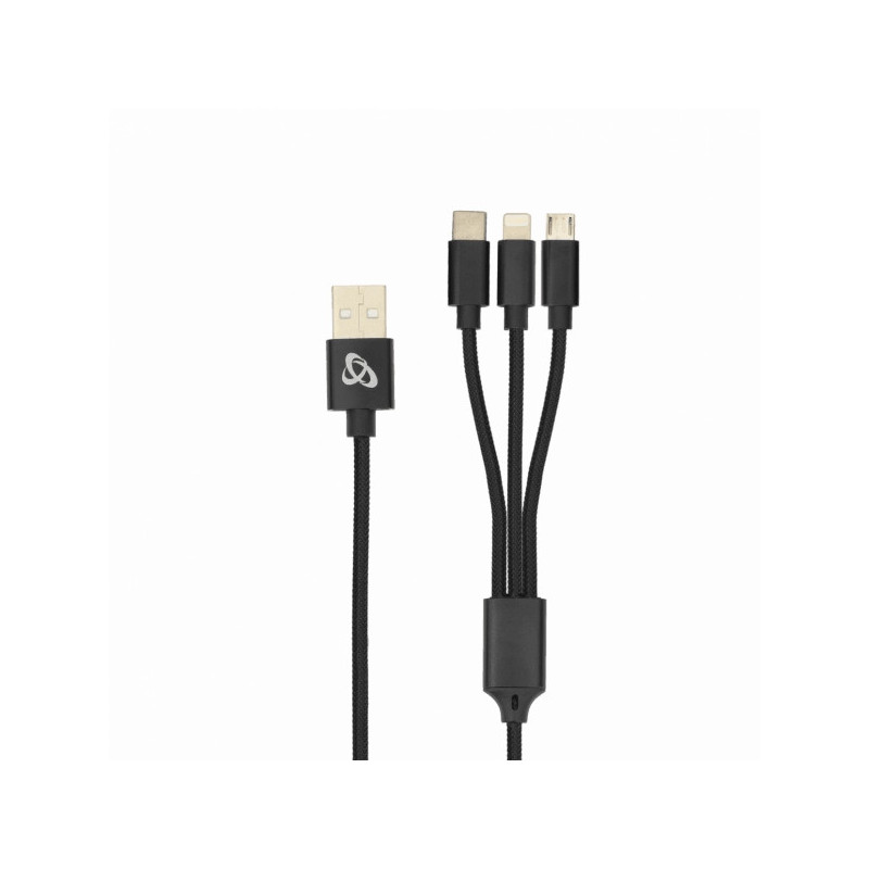 Sbox USB 2.0 8 kontaktų / Type-C / Mikro USB įkrovimas tik 2,4A 1M BULK