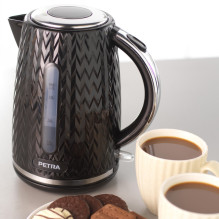 Petra PT3864BLKVDEEU10 Chevron Jug Kettle black Petra PT3864BLKVDEEU10 Chevron Jug Kettle black