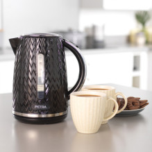Petra PT3864BLKVDEEU10 Chevron Jug Kettle black Petra PT3864BLKVDEEU10 Chevron Jug Kettle black
