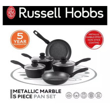Russell Hobbs RH028141EU7 metalinio marmuro 5 dalių keptuvių rinkinys