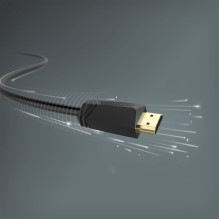 Hama 00205008 Didelės spartos HDMI laidas, kištukas – 4K eterneto kištukas, paauksuotas 7,5 m