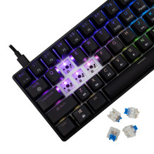 White Shark GK-004121 Shinobi-2 Blue Switch, Black US